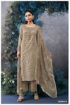 Amihan 2806 By Ganga Cotton Satin Printed Embroidery Dress Material Online Wholesale